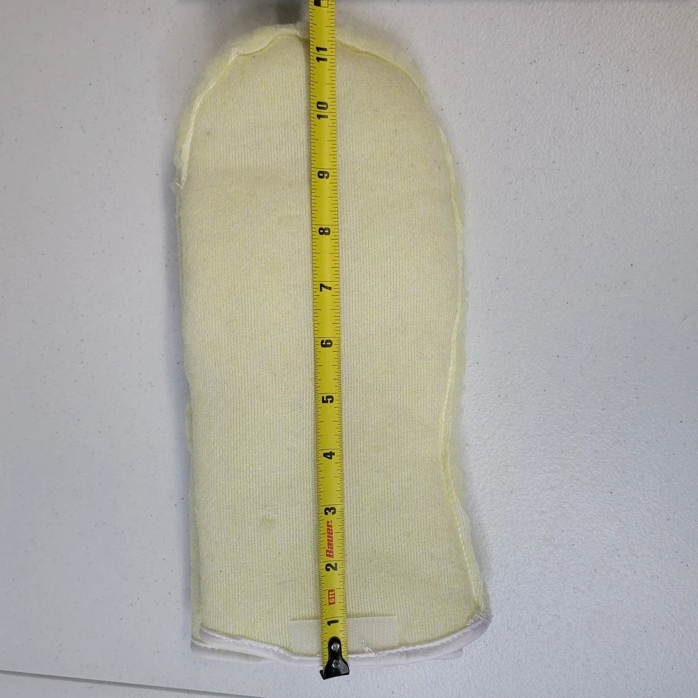 Hand Armor LN66-L Yellow Knit Mitten‎ Chopper Liner Gloves Sherpa Large - Picture 6 of 10